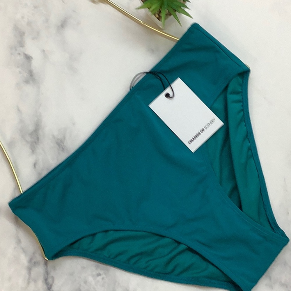 NWT Change of Scenery Teal Bikini Bottom Size S